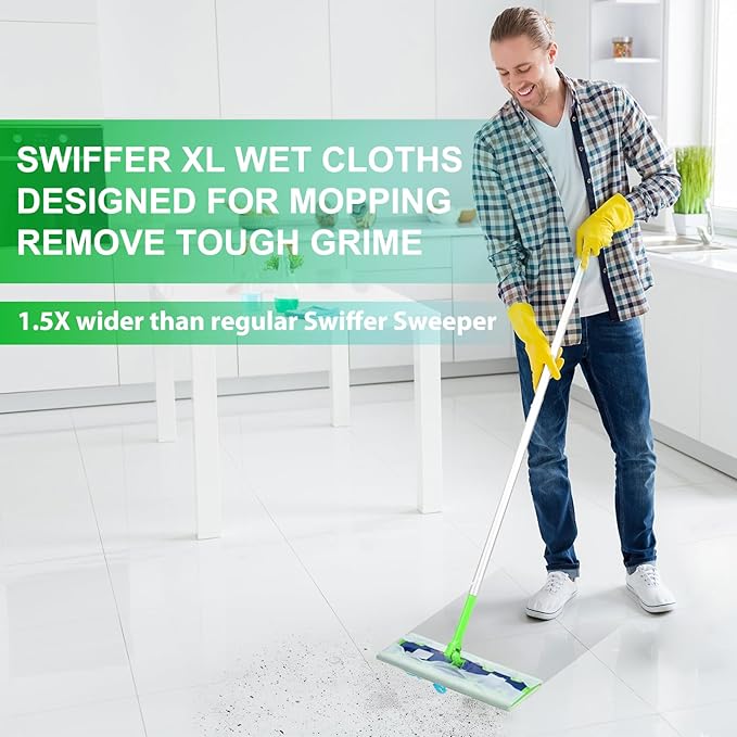 40 Count XL Wet Mopping Cloths for Swiffer Sweeper XL Mop
