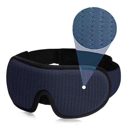 LEEKEN 3D Sleeping Eye Mask - 100% Lights Blockout Sleep Mask for Men Women, Cool Sports Fabric Eye Cover for Travel/Nap/Night Sleeping,Comfortable and Breathable… (mesh-Grey)