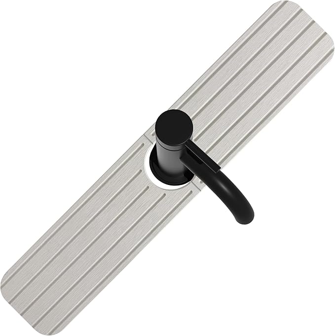 20inch x 4inch Kitchen Sink Faucet Mat, Water Absorbing Stone Faucet Splash