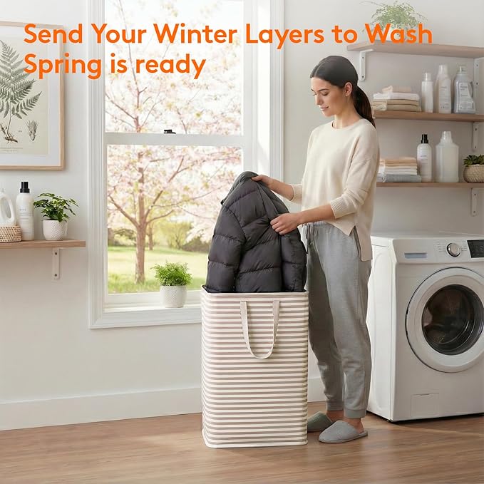 Lifewit 2 Pack Laundry Hamper Large Collapsible Laundry Baskets, Freestanding
