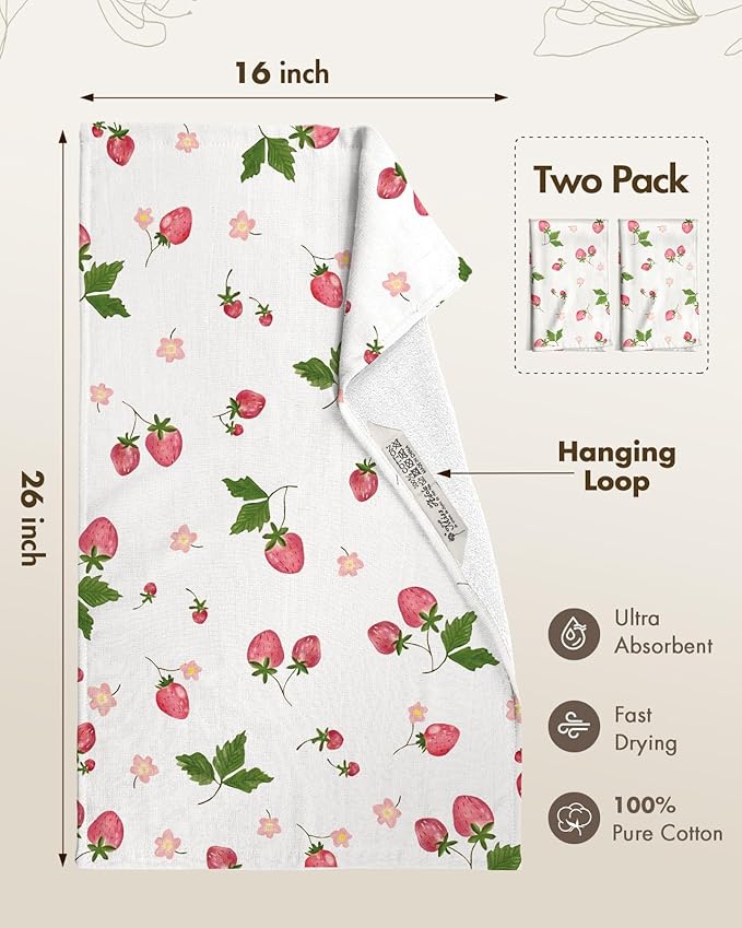 Cotton Kitchen Towels Set of 2