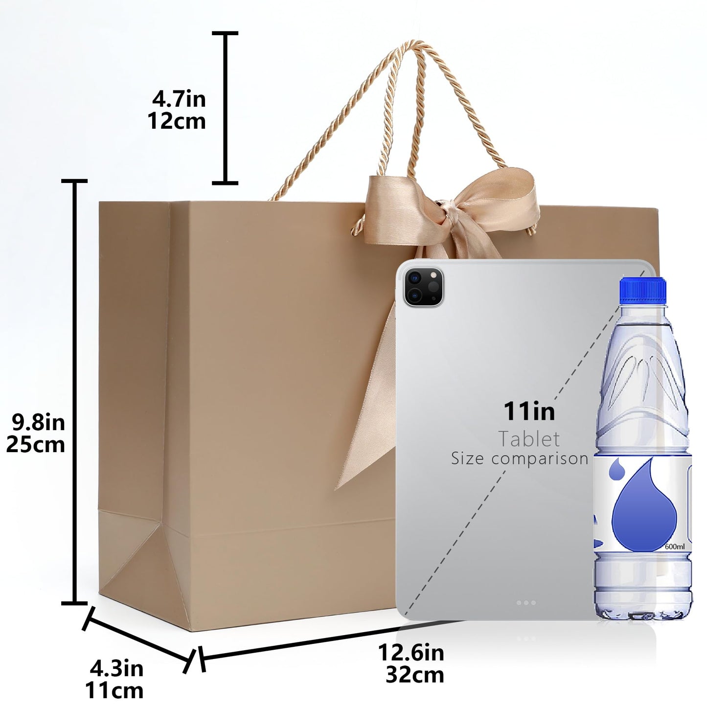 KeerxunBag The comes with 12 champagne-colored gift bags, including 24 jelly papers, 12 thank-you cards and 12 ribbons, making it the perfect choice for weddings, anniversaries and special events