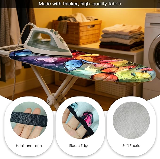 Nuxovilar Ironing Board Cover Needle Cotton 15x54 Inches | Ironing Board Cover