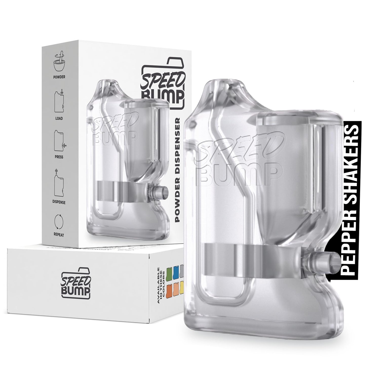 Portable Pepper Shaker (Clear) - Versatile Seasoning Set, Multi Functional Salt Dispenser Spice Shakers for Easy Use - Convenient & Durable Plastic Salt and Pepper Dispenser for Fine Spices