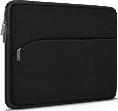 Laptop Sleeve 15 inch, Portable Monitor Protective Cover with Front Pocket, Laptop Case for 2023 MacBook Air 15 inch M2 A2941/Pro A1990 A1707, Computer Bag for HP ASUS Dell Acer Lenovo, Black