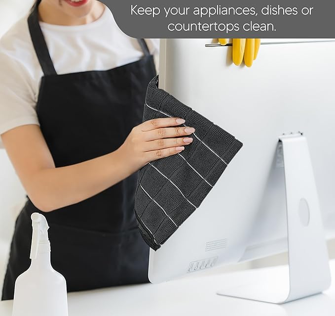 Utopia Towels - Microfiber Kitchen Towels, Super Absorbent 18 x 26 Inches