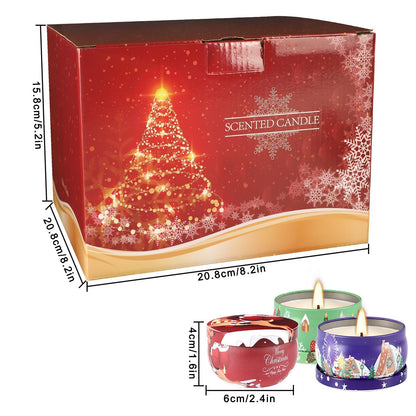 TLNFHRPI 36 Packs Christmas Scented Candles, 2.5oz Smokeless Clean Burning Soy Wax Candles for Home Decor, Festive Gifts & Holiday Ambiance