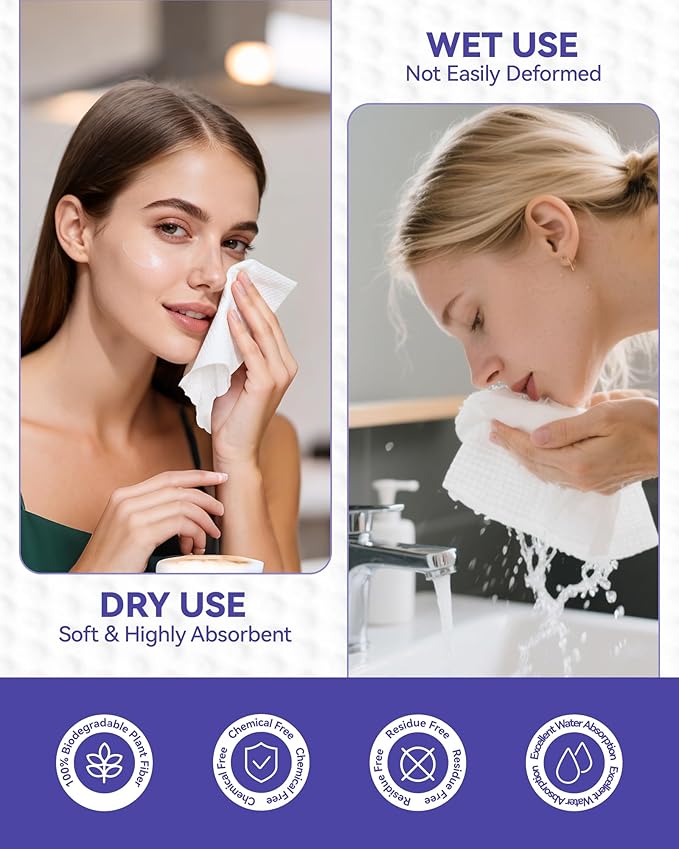Face Towels Disposable, Face Towelette Disposable, Soft Disposable Face Towel