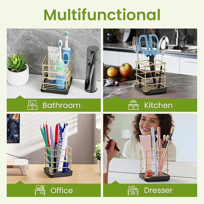 Toothbrush Holders for Bathrooms, Stainless Steel Toothbrush Holder Kids