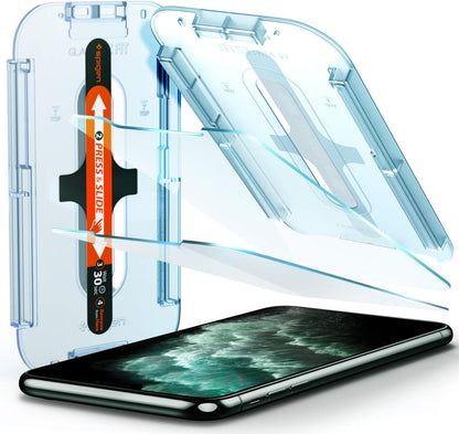 Spigen Tempered Glass Screen Protector [GlasTR EZ FIT] designed for iPhone 11 Pro Max/iPhone Xs Max [6.5 inch] [Case Friendly] - 2 Pack