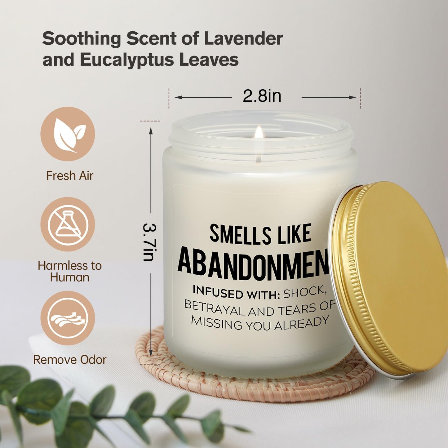 Farewell Gifts for Coworkers – Funny Leaving Gift Ideas for Retirement Moving Away Going Away Goodbye New Job, Miss You Candle for Women Female Men Boss Friends Work Bestie Neighbor (Lavender)