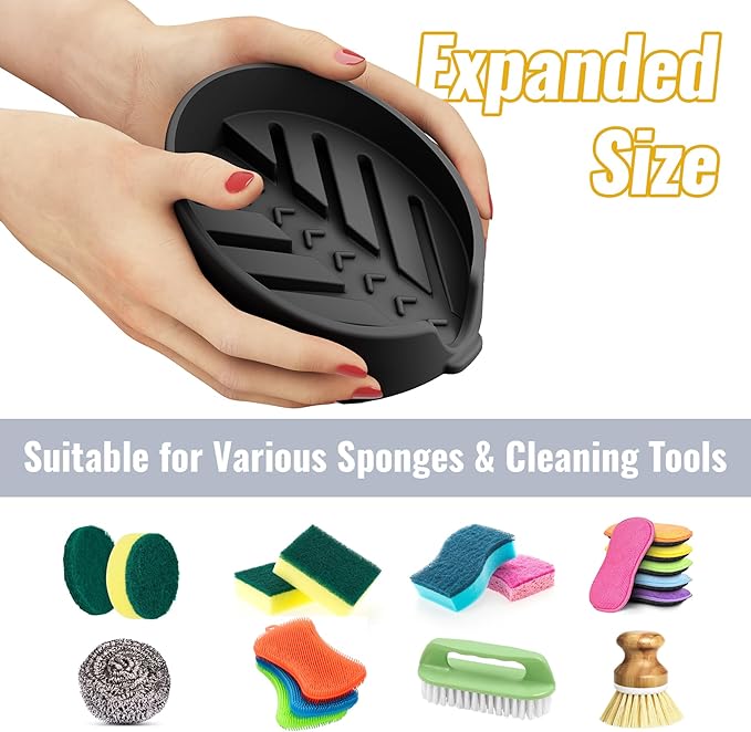 NiHome Silicone Sponge Holder Compatible