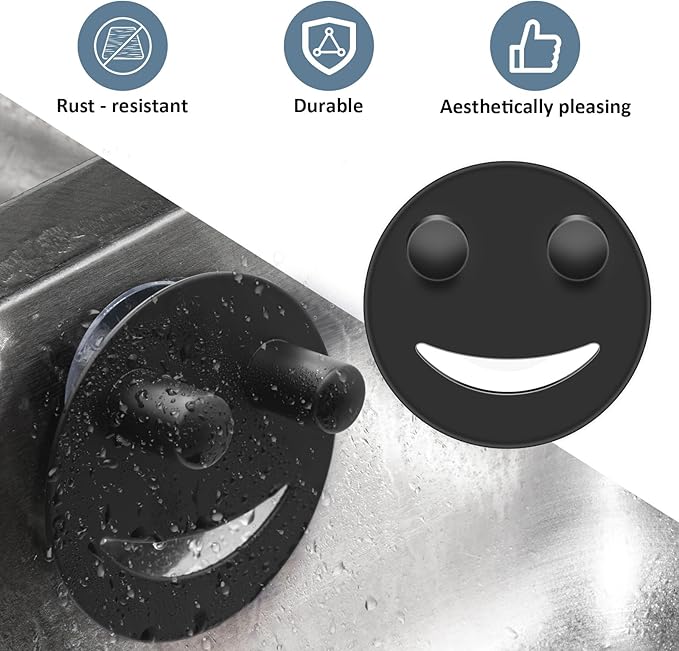 Stainless Steel Smiley Face Sponge Holder, Kitchen Accessories Decor