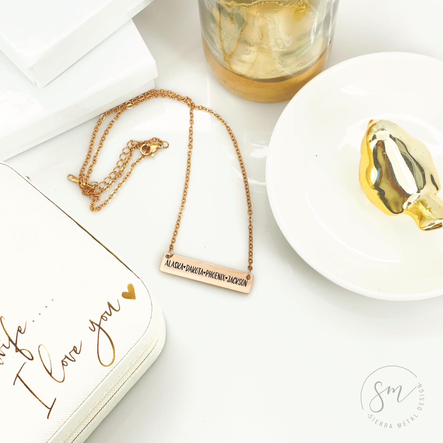 Camille Jane Necklace Personalized Kids Name Necklace Kids Names Bar Necklace Mom Personalized for Mom Necklace Kid's Names Mother's Day Jewelry Mother's Day Gift Mom CAMILLE-BAR
