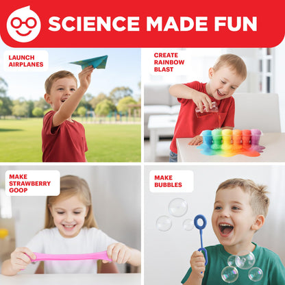 Doctor Jupiter My First Amazing Science Kit for Kids Ages 4-5-6-7-8 Ideas for 4+ Year Old Boys & Girls | Learning & Educational Projects | STEM Toy with 100+ Experiments