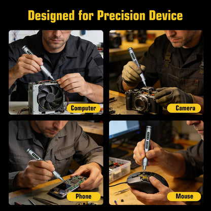Mini Electric Screwdriver Set, 42-in-1 Electric Precision Screwdriver Set with LED Light, Cordless Small Power Screwdriver Repair Tool for PC Electronics Phone Laptop Watchs Camera