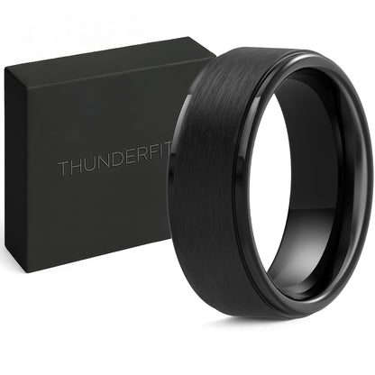ThunderFit Silicone Rings Wedding Bands for Men, Plain Men’s Rubber Engagement Bands with Gift Box, 1-Pack