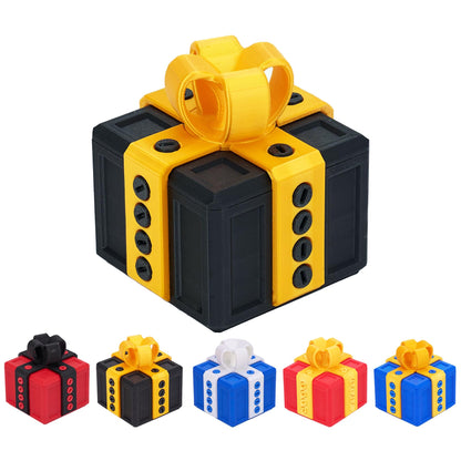 EXQDYNM Annoying Gift Box with Screws, Take Apart Puzzle Surprise Prank Christmas Funny Hilarious Money Card Container, Novelty Box (8cm*8cm)