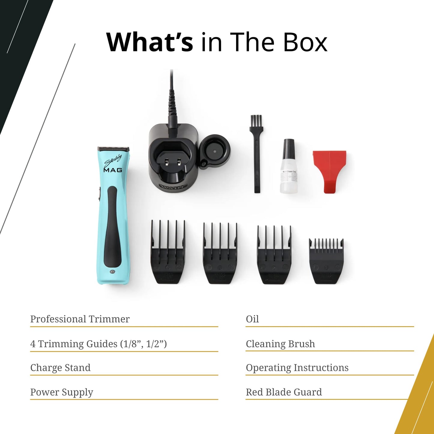 Wahl Professional Sterling Mag Cordless Trimmer Rotary Motor Lithium Ion Battery