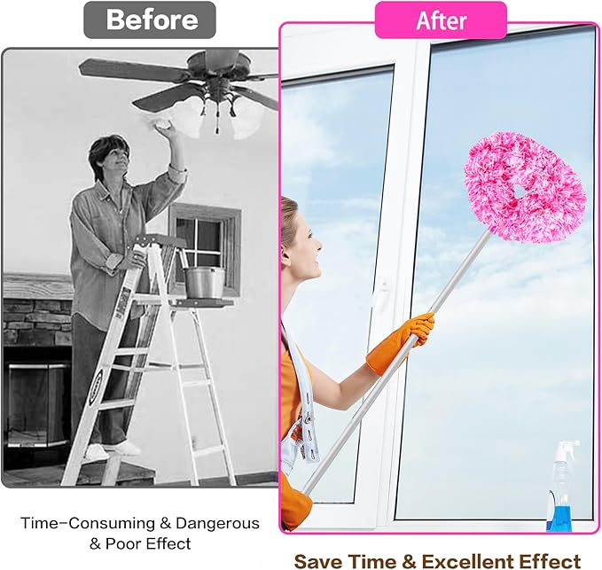 Ceiling Fan Cleaner Duster Reusable Microfiber Ceiling Fan Blade Cleaner