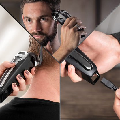 Wahl Elite Pro Cordless Hair Clipper, Men's Cordless Hair Clippers, Hair Clippers for Men, DIY Haircuts, Home Hair Cutting, Men’s Head Shaver, Buzz Cut, Fading, Secure Fit Premium Cutting Combs, Black