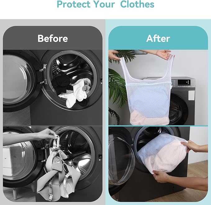 OTraki 2pc Honeycomb Mesh Laundry Bags