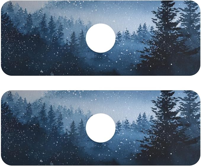 Kitchen Sink Splash Guard 2 PCS 14.7 Inch Sink Faucet Mat Splash Guard