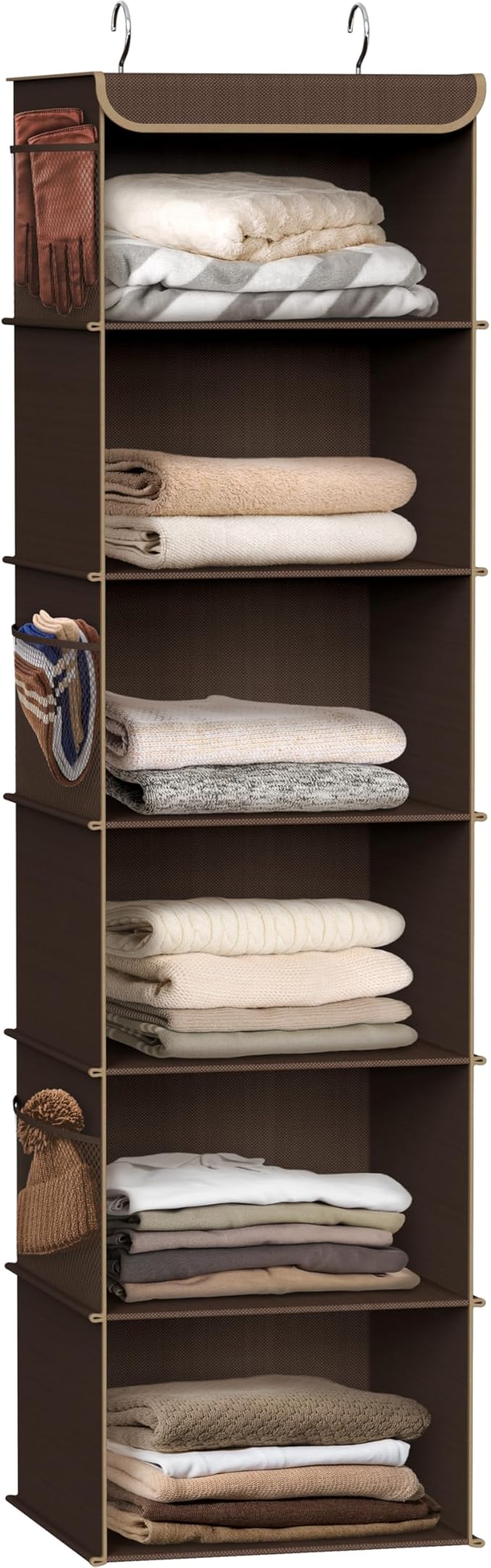 Simple Houseware 6 Shelf Hanging Closet Organizer