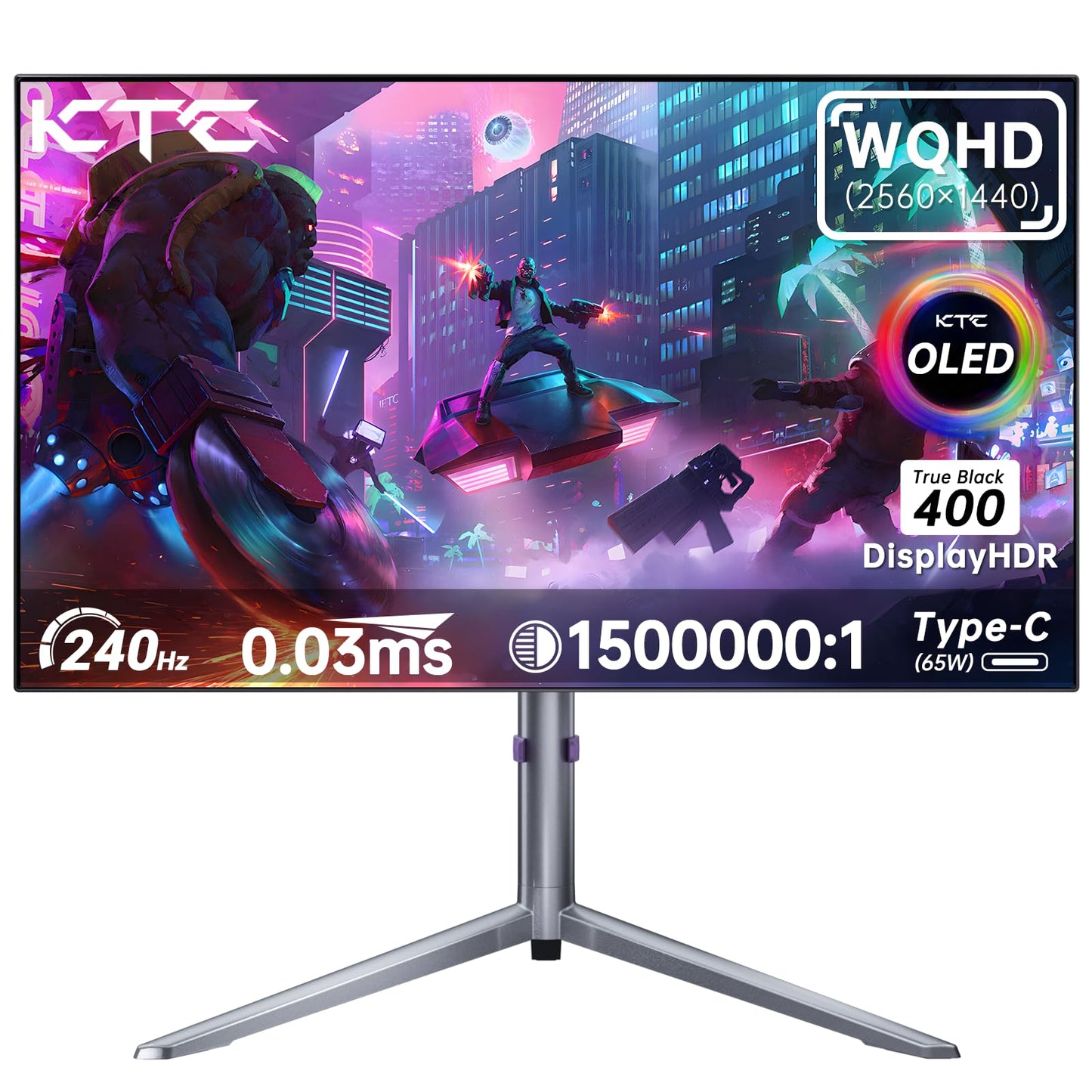 KTC MegPad 32" Smart Portable TV, 4K Touch Screen Portable TV Monitor, Android 13 Google EDLA Certified 8G RAM+128G Storage, Octa-core CPU 9500mAh Battery, Dual 6W Speakers WiFi 6