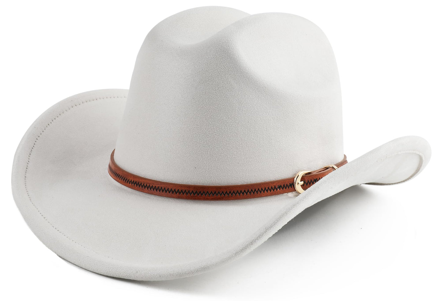 Pro Celia Cowboy Hat for Women and Men Wide Brim Western Cowgirl Hat (US, Alpha, One Size, Ivory)