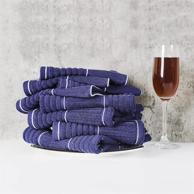 Glynniss Kitchen Towels and Dishcloths Set, Four Dish Towels 16x26 Inches