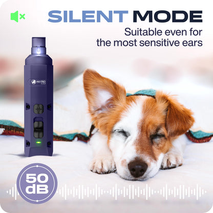 PETPROVED Dog Nail Grinders Silent Dog Claw Grinder Dog Nail Grinder for Dogs Claws Safe Dog Nail Trimmer Electric Pet Nail Grinder for Dogs Nail File