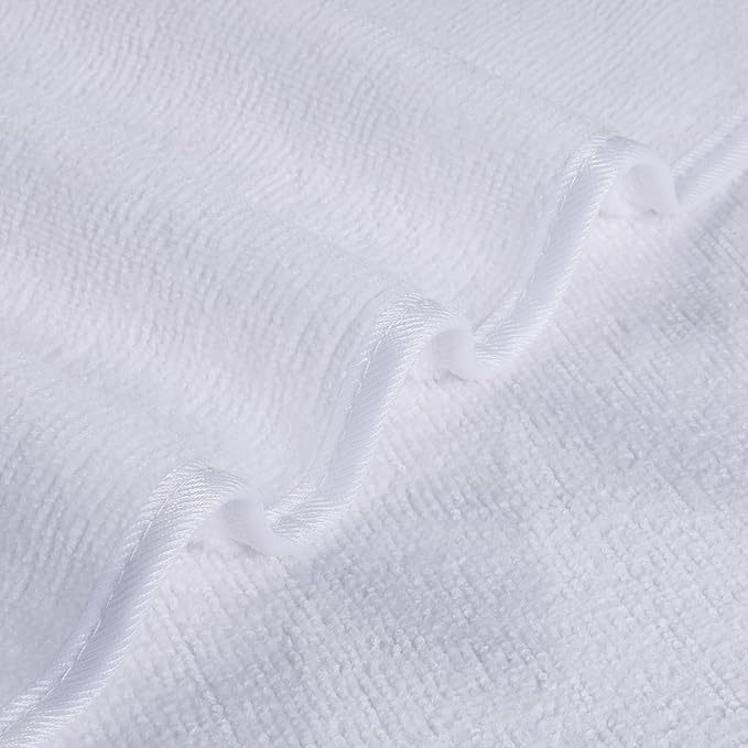 POLYTE Premium Lint Free Microfiber Washcloth Face Towel, 13 x 13 in