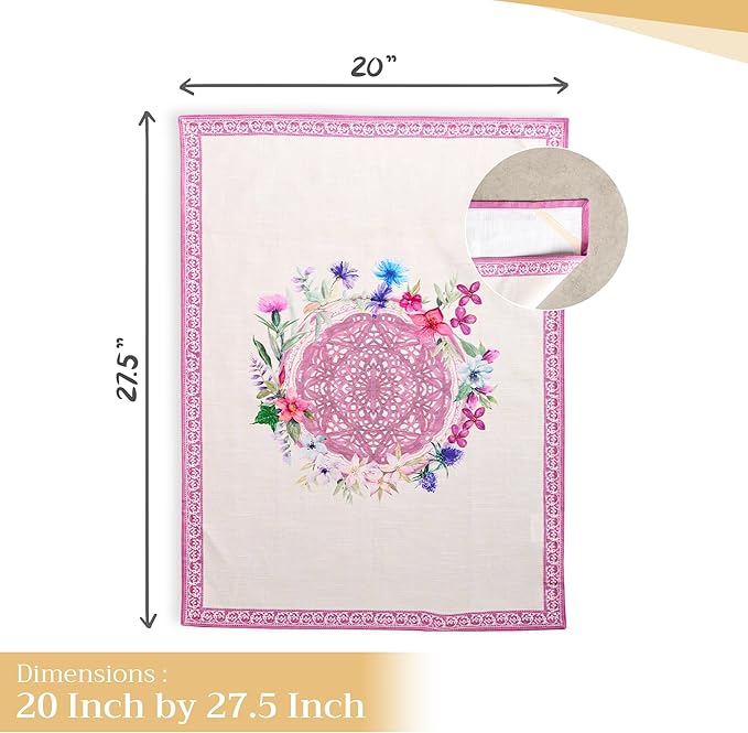 Maison d' Hermine Kitchen Towels Set of 3 100% Cotton 27.50" x 20" Reusable