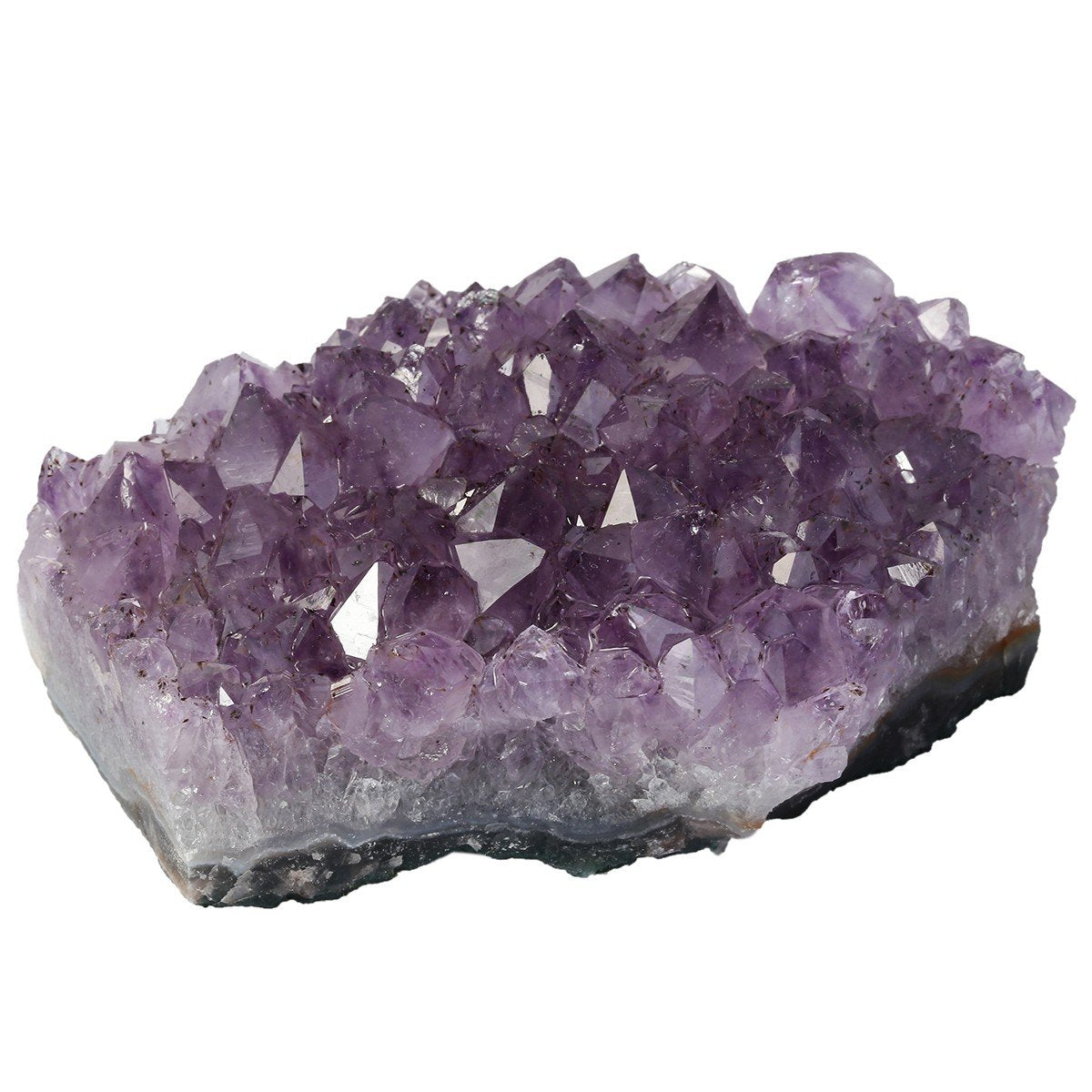 mookaitedecor Natural Amethyst Crystal Cluster Specimen Stone for Crystals Healing Reiki Home Decoration(0.44-0.66 LB)
