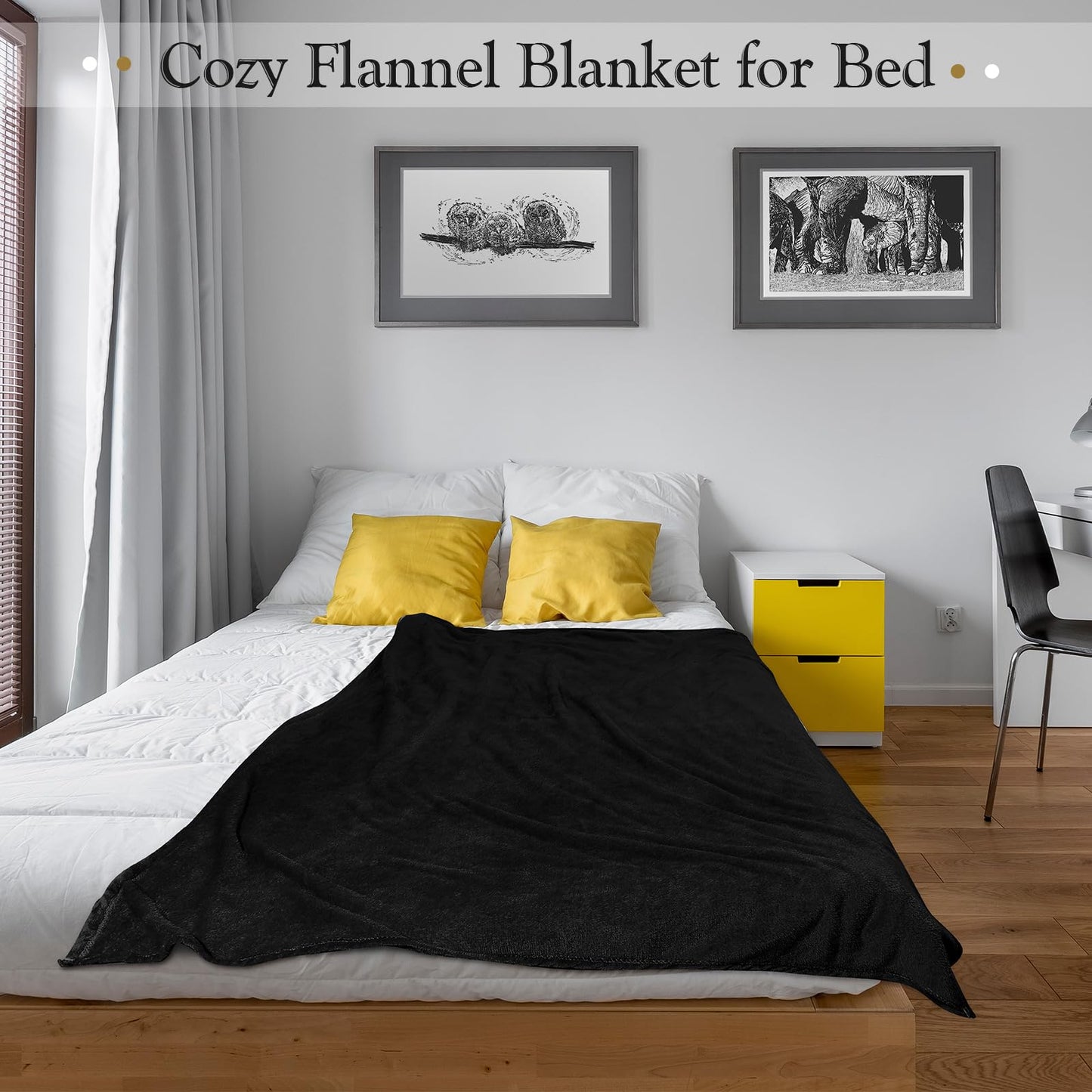 Peryiter 4 Pcs Fleece Throw Blanket Bulk Sofa Blanket Fuzzy Plush Warm Soft and Breathable Lightweight Throw Blankets for Couch for Living Room Bed Travel Couch Sofa(Multi Color,50'' X 70'')