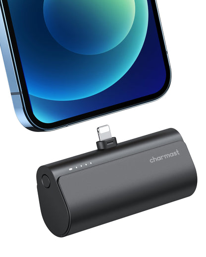 charmast Small Portable Charger for iPhone, Ultra-Compact 20W PD Fast Charging Power Bank 5000mAh, Mini Battery Pack for iPhone 14/14 Pro Max/13/13 Pro Max/12/12 Pro Max/11/XR/X/8/7/6 etc