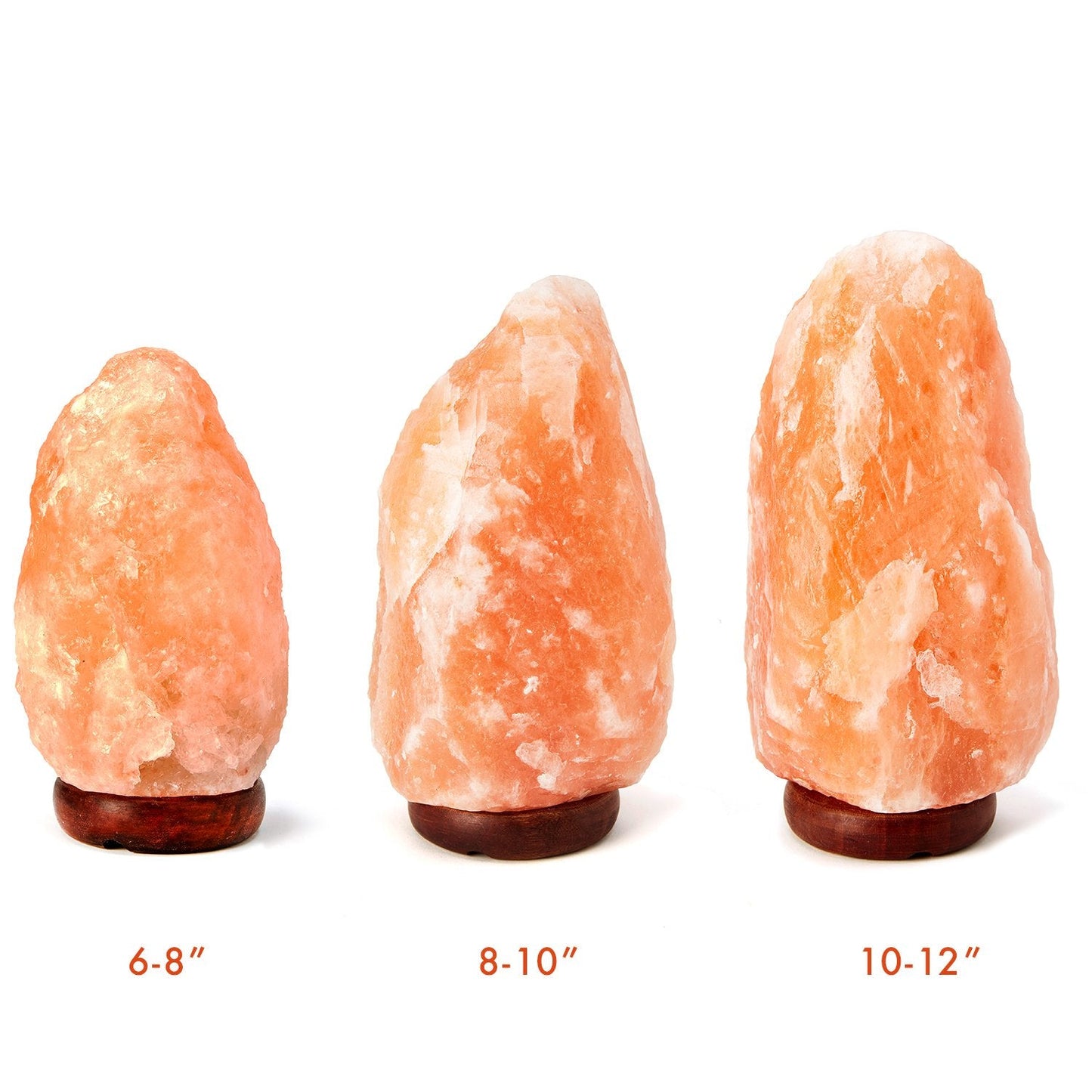 The Body Source | Himalayan Salt Lamp | 6-8” (4-7 lb) | 4x Replacement Bulbs