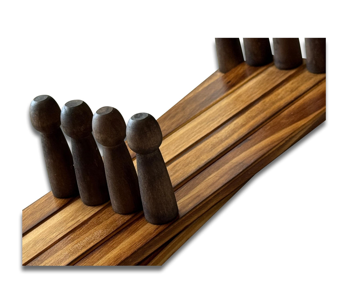 Expandable Wooden Coat Rack Hanger - Large Accordion Hanger with Expanding Pegs | Hand Made Rustic Wooden Hat Rack for Wall | Hang Coat, Jacket, Hat | Wall Rack – 14 Hook, Torched Wood