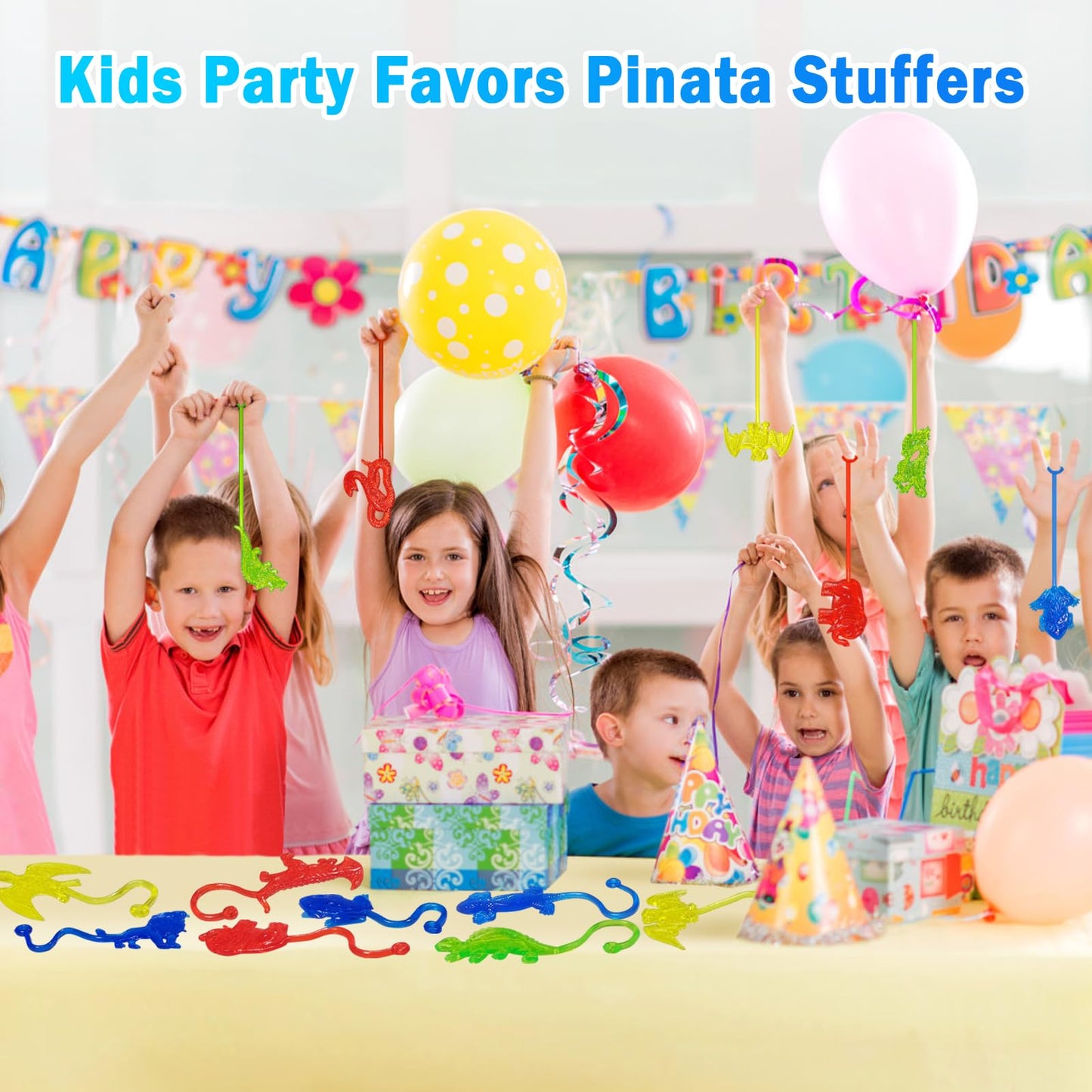 Valentines Sticky Hands Bulk 48PCS Valentines Day Gifts for Kids Classroom Prizes Valentines Party Favors for Kids Stretchy Heart Sticky Hand Toy Valentines Day Goodie Bag Stuffers Kid Party Supplies