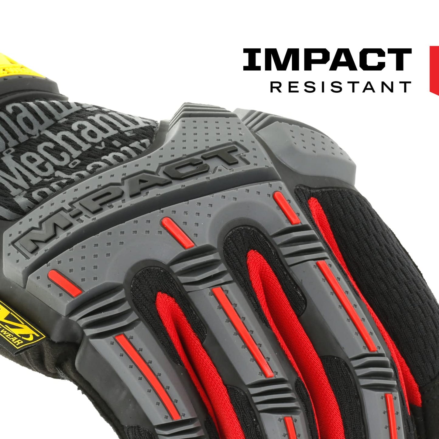 Mechanix Wear - M-Pact Work Gloves (Large, Black/Red)