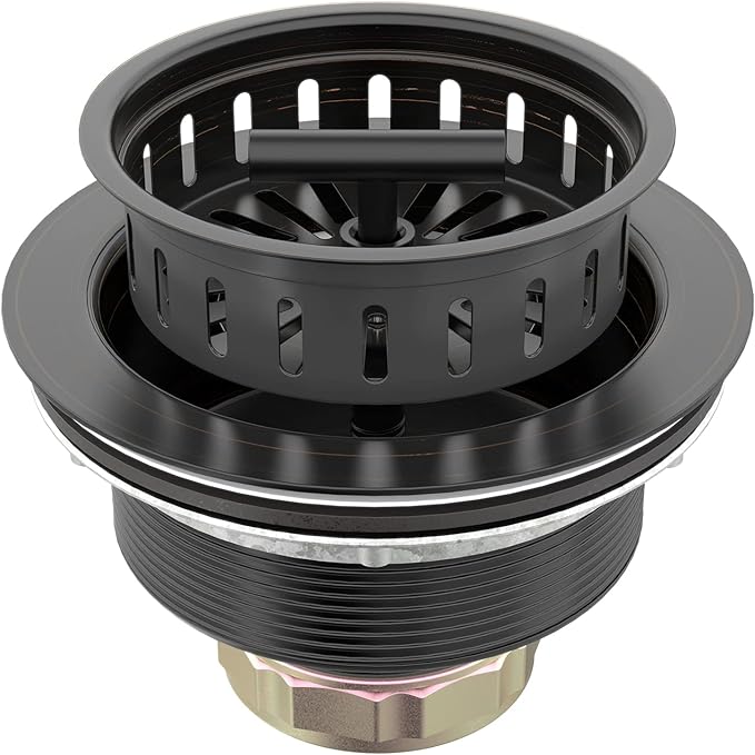 BOTEMY B9171 Bronze Kitchen Sink Drain Kit 3 1/2 Sink Strainer
