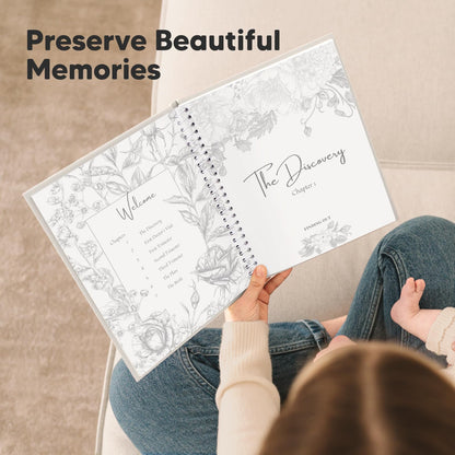 Pregnancy Journal, Pregnancy Announcements - 80 Pages Hard Cover Baby Books For Mom To Be Gift, Baby Memory Book Keepsake, Gender Reveal Gifts For New Moms, Mother's Day, Shower & Registry (Clay)