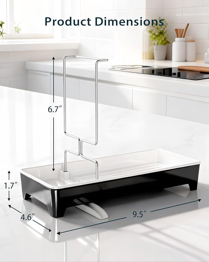 Minimalist Sink Caddy, Rustproof Sponge Holder