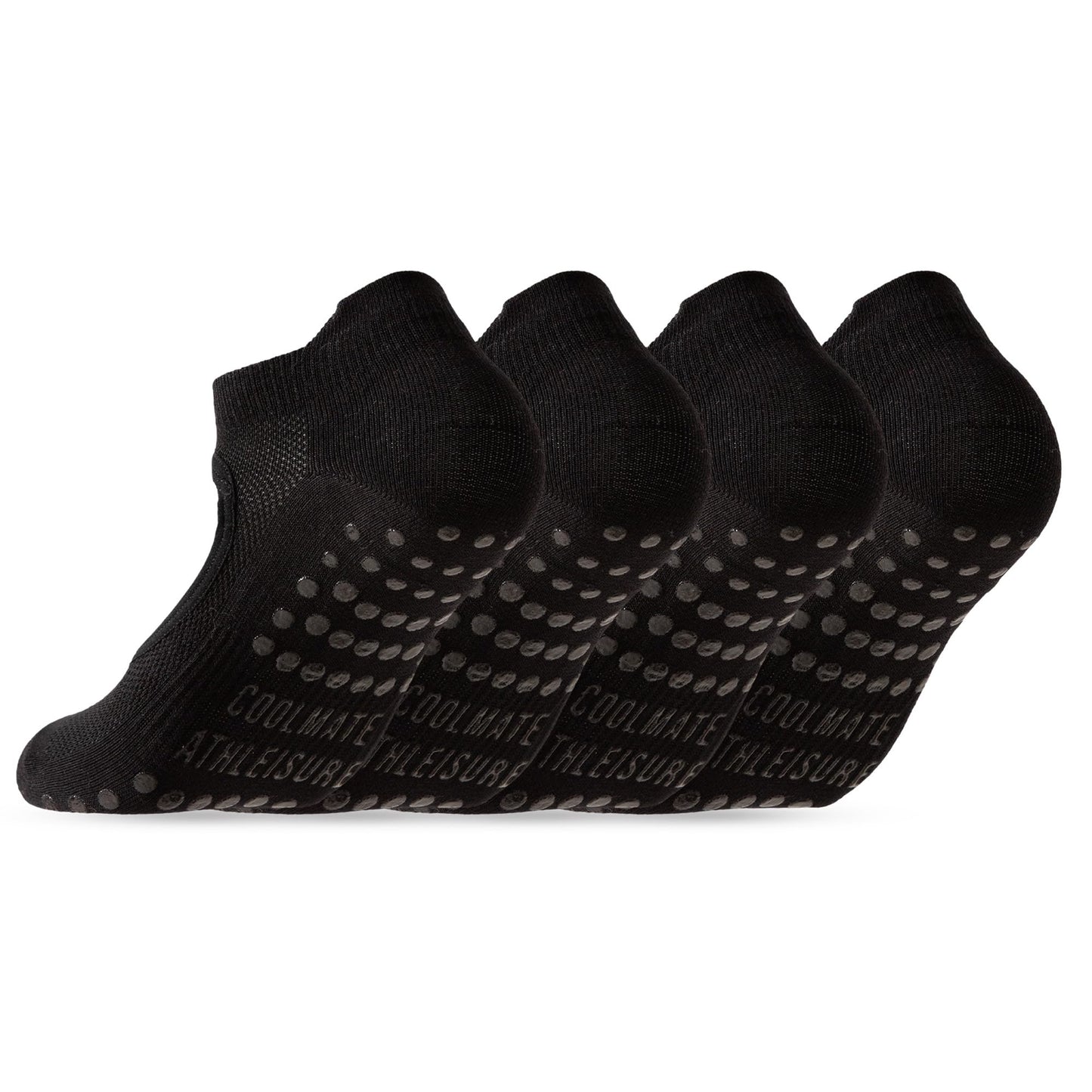 CoolMate Pilates Socks with Grips for Women, Yoga Socks, Crew Non Slip Women for Workout, Barre, Pilates Gifts