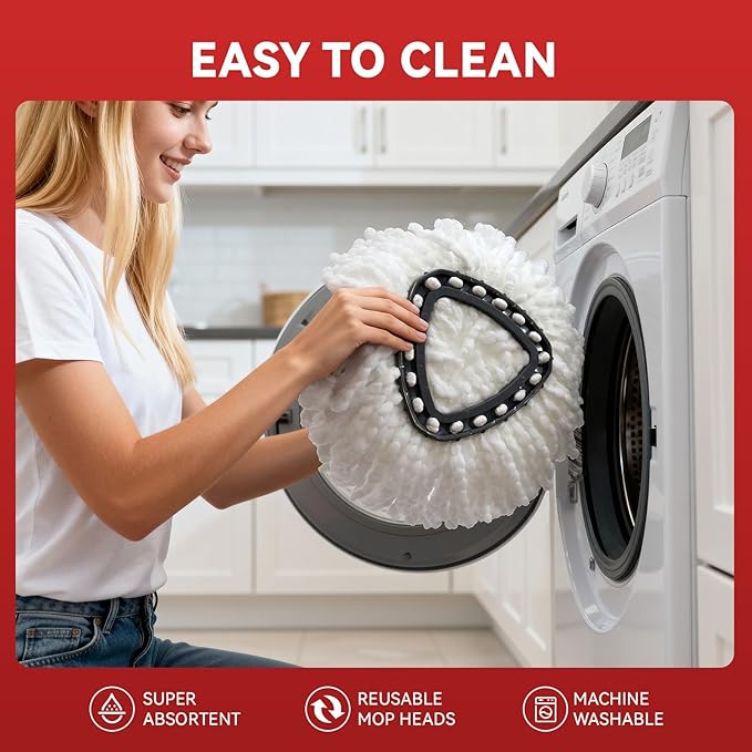 8 Pack Mop Replacement Heads