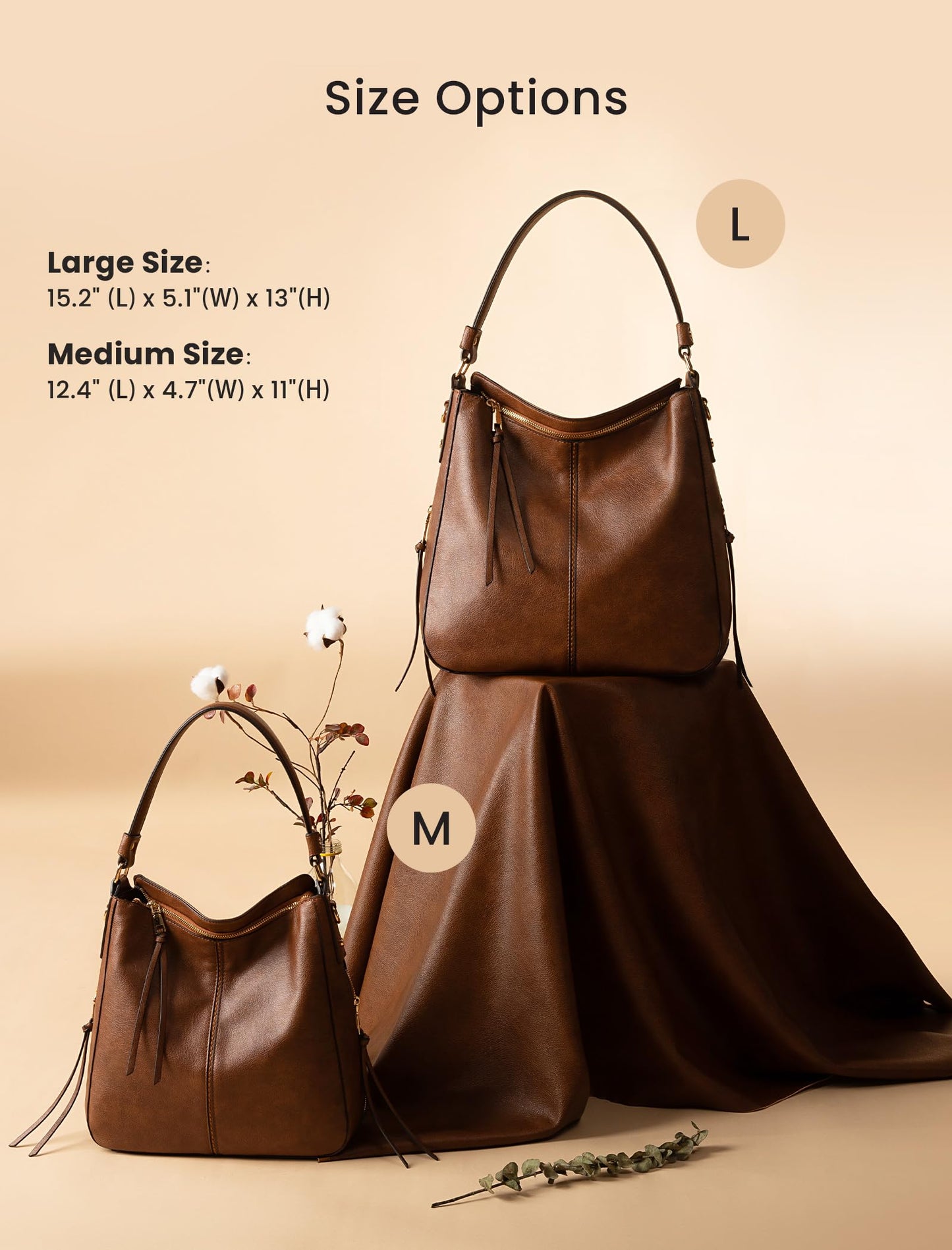 Handbags for Women Large Designer Ladies Hobo bag Bucket Purse Faux Leather