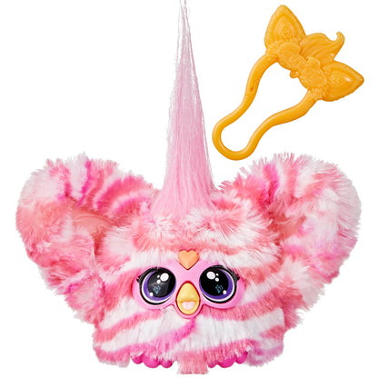Furby Furblets - Series 3 Collectible - Bub-Lee Mini Electronic Plush Toy with Sounds for Kids, Interactive Talking Collectible, Soft to the Touch, Easter Gift, Pink
