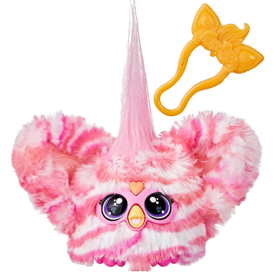 Furby Furblets - Series 3 Collectible - Bub-Lee Mini Electronic Plush Toy with Sounds for Kids, Interactive Talking Collectible, Soft to the Touch, Easter Gift, Pink