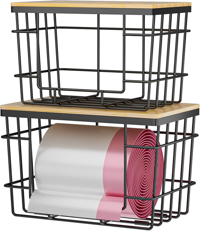 2 Pack Trash Bag Holder, Extra Large Garbage Bag Dispenser